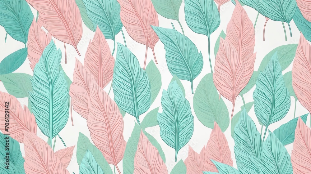 Beautiful plant themed wallpaper