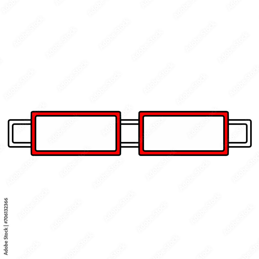 Road sign on white background. Red and white traffic signs. Road sign on white background. Red and white traffic signs.