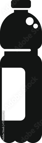 Drink bottle icon simple vector. Juice bottle food. Take away food