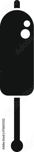 Dog food stick icon simple vector. Craft takeout lunch. Junk burger