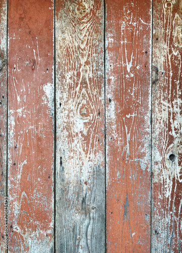 Old wooden wall with paint © krasyuk