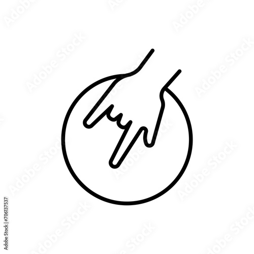 Bowling ball outline icons, minimalist vector illustration ,simple transparent graphic element .Isolated on white background