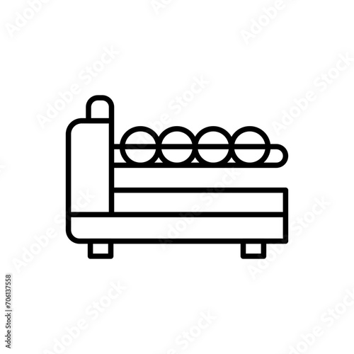 Bowling ball outline icons, minimalist vector illustration ,simple transparent graphic element .Isolated on white background