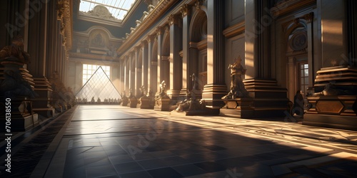 Louvre Museum  France   ai