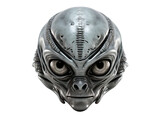 Alien Head Isolated On A Transparent Backgroun