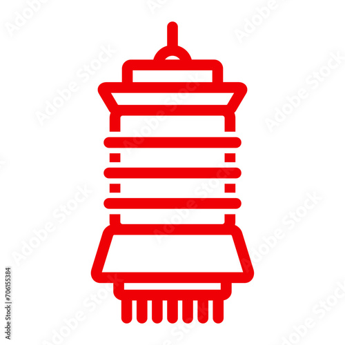 Chinese new year icon with line color