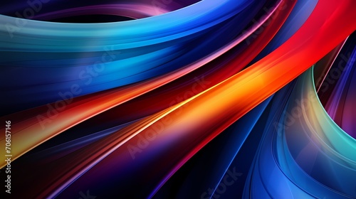 Hypnotic twists and turns of prismatic colors forming a visually stunning abstract curve.