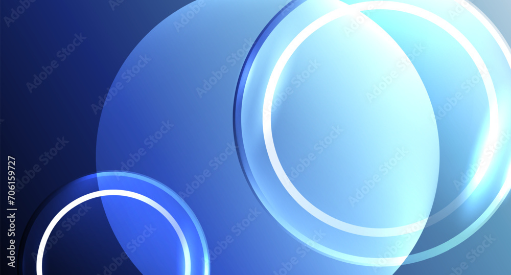 Neon glass circle copyspace for your text or product presentation geometric background. Vector illustration For Wallpaper, Banner, Background, Card, Book Illustration, landing page Neon glass circle copyspace for your text or product presentation geometric background. Vector illustration For Wallpaper, Banner, Background, Card, Book Illustration, landing page