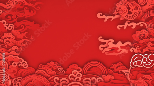 Chinese background with chinese style on red background