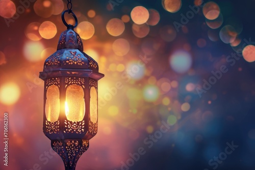 Wallpaper Mural Ramadan kareem calligraphy, Ornamental Arabic lantern with burning candle glowing at night. Greeting card, invitation for Muslim holy month Ramadan Kareem. Torontodigital.ca