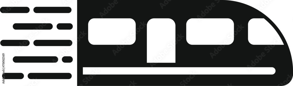 Fast speed train icon simple vector. Gadget velocity gauge. Labor dark Fast speed train icon simple vector. Gadget velocity gauge. Labor dark