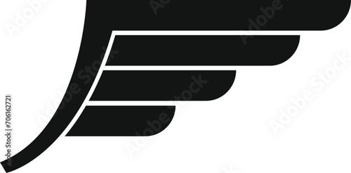 Velocity wings race icon simple vector. Labor dark shoe. Gadget meter