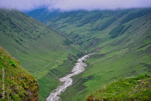 Mountain river gorge near Kamunta village