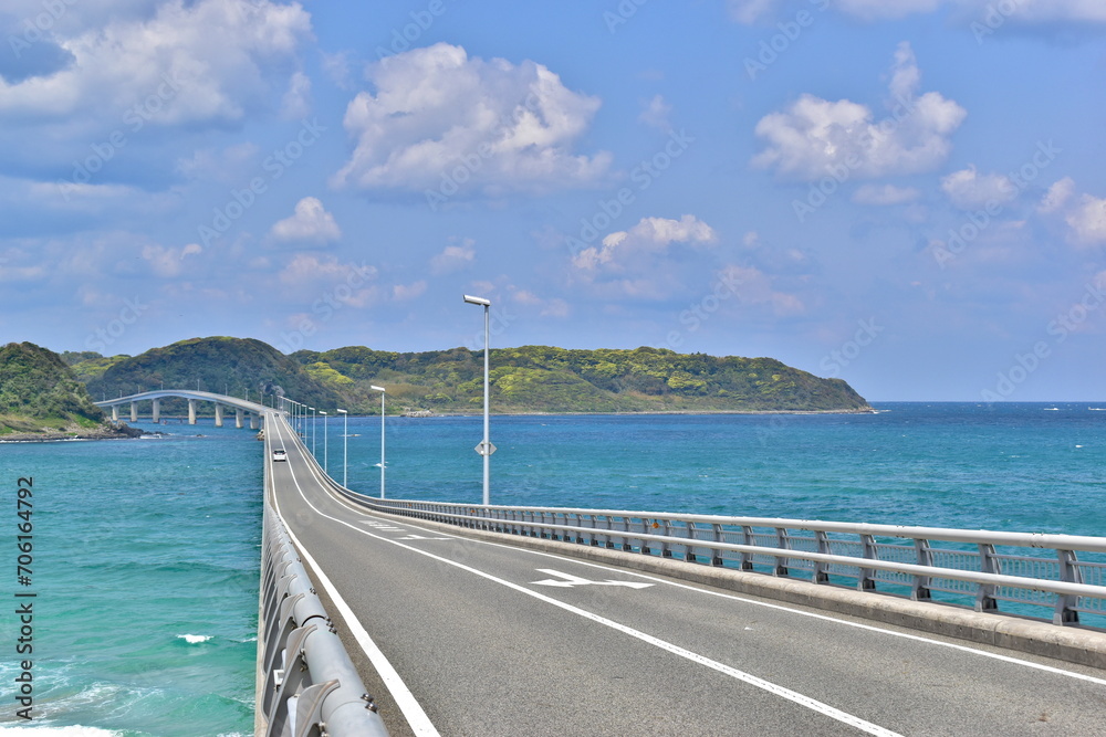 角島大橋　山口　日本海