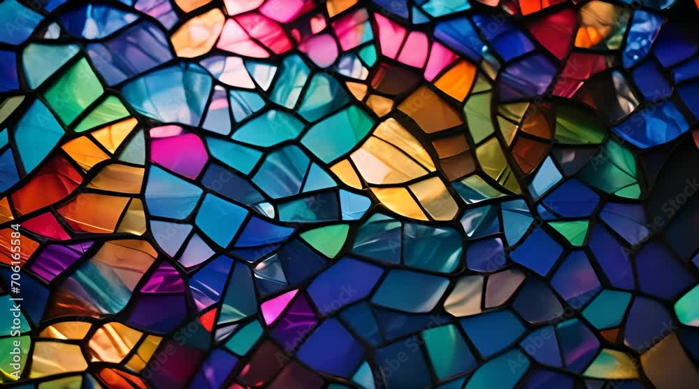 mosaic stained glass window
