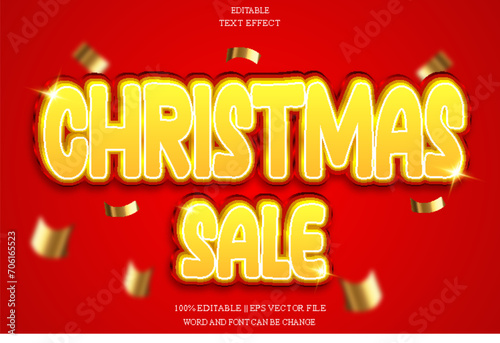 Christmas sale Editable Text Effect