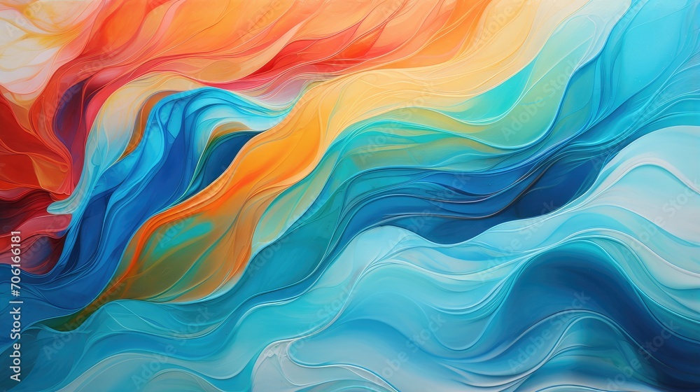 vivid abstract swirls in a dynamic flow of colors - modern artistic background for creative design and visual art projects