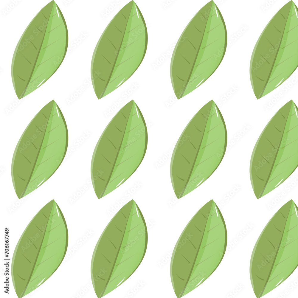 green leaves background pattern vector illustration