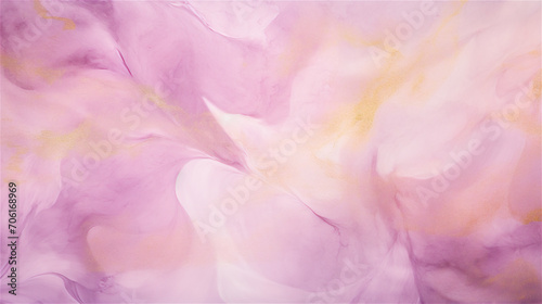 Golden marble pattern soaked in lavender gradient paint 
