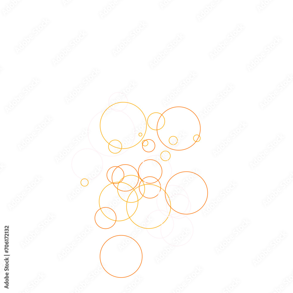 An abstract transparent bubble shape neon circles pattern design element. An abstract transparent bubble shape neon circles pattern design element.