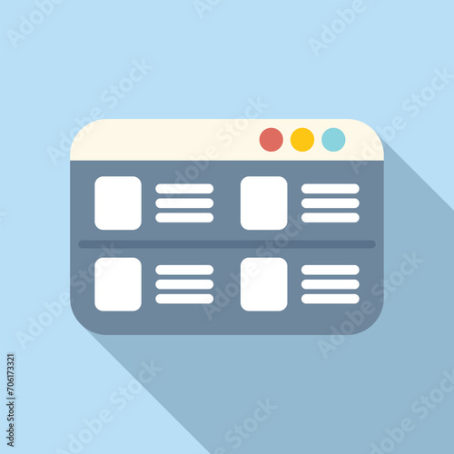 Search job online icon flat vector. Find candidate. Work experience