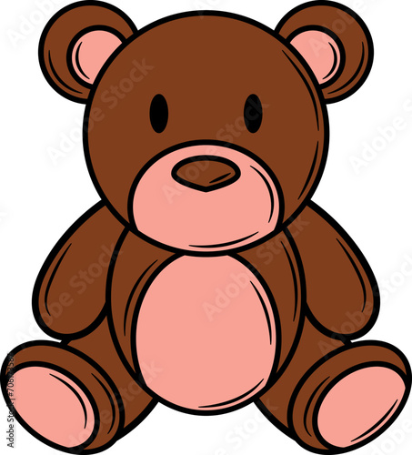 Valentine's Day Teddy Bear Doodle