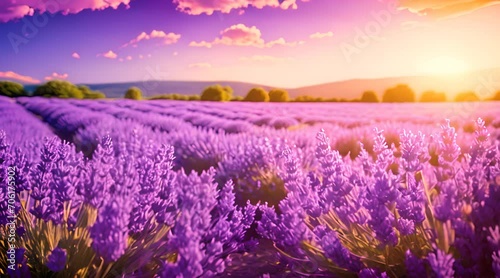 lavender field in region photo