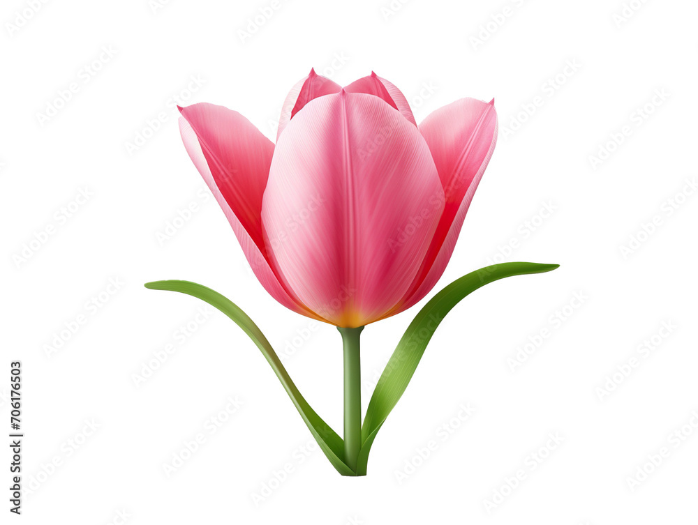 red tulip flower element in isolated background red tulip flower element in isolated background