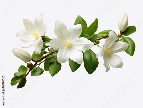 jasmine flower element in isolated background