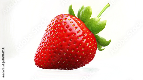 strawberry element in isolated background