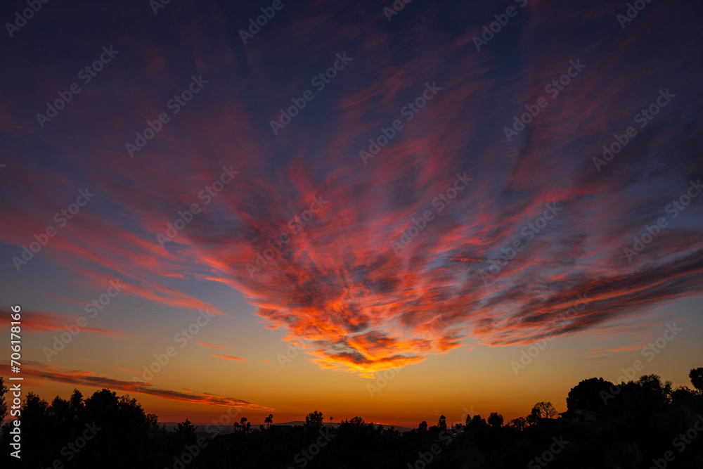 Fototapeta premium California Sunset Jan 2024