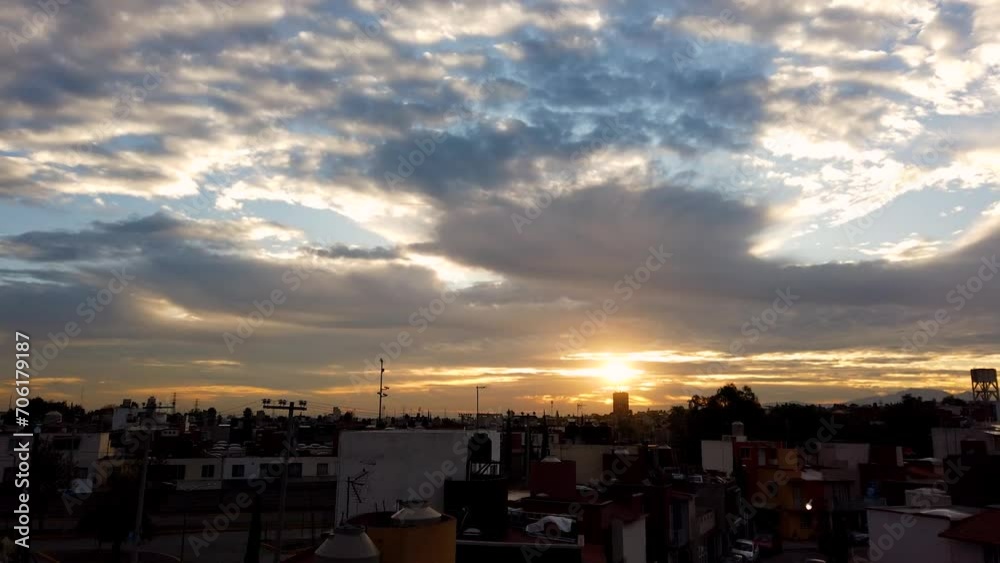 Shot of the sunrise on January 2, 2024 in the metropolitan area of Mexico City Shot of the sunrise on January 2, 2024 in the metropolitan area of Mexico City
