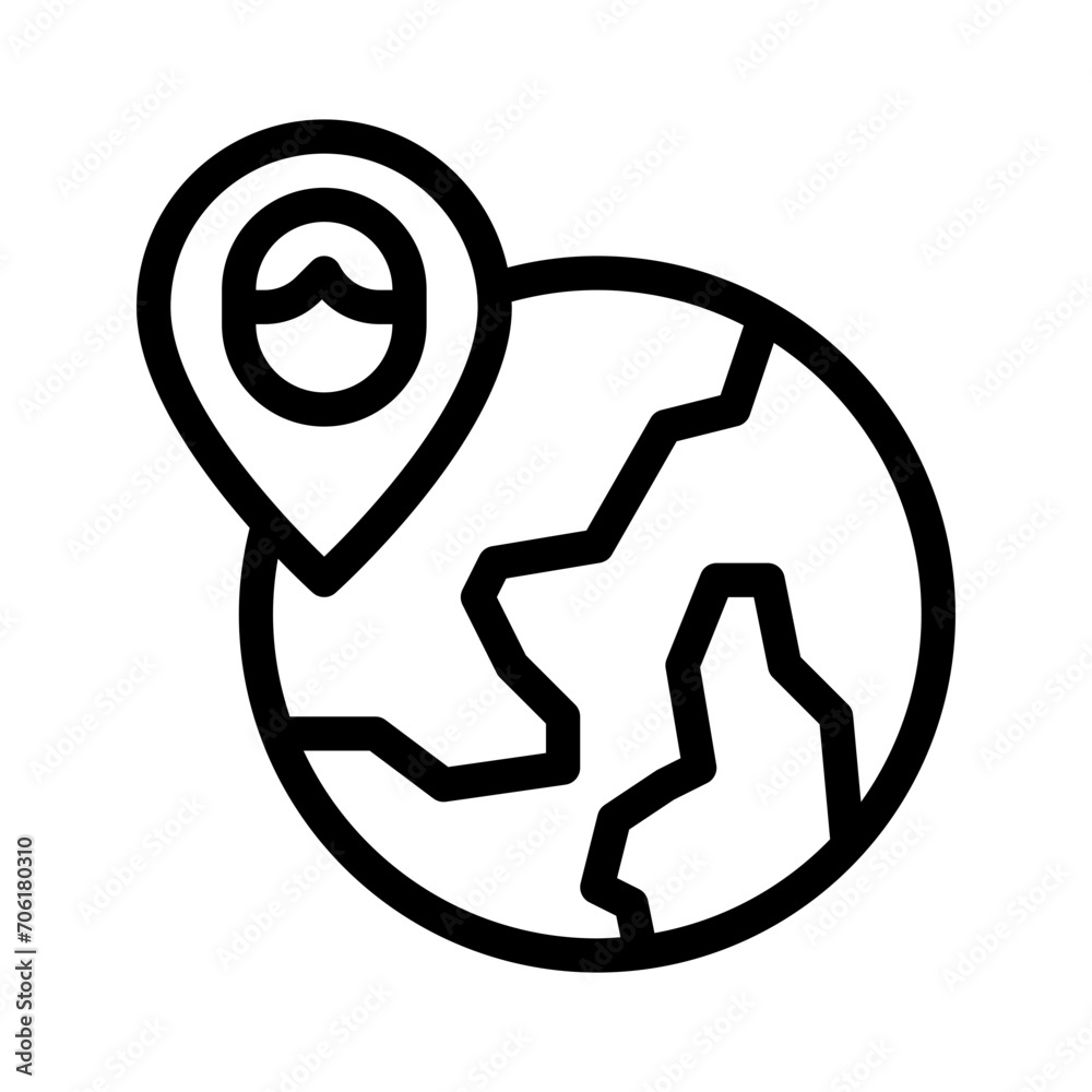 demographic line icon demographic line icon