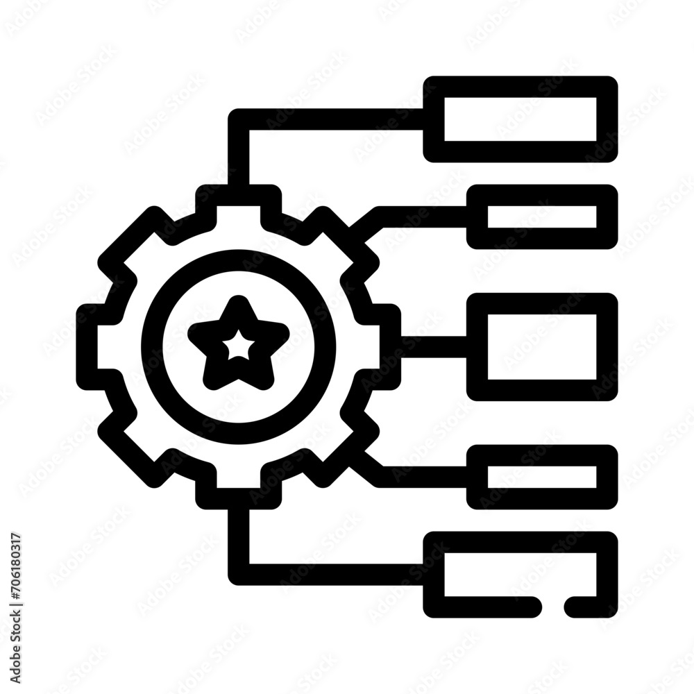 segmentation line icon segmentation line icon