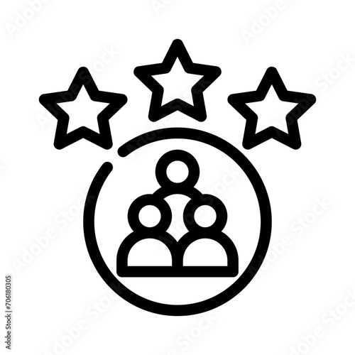 best employee line icon