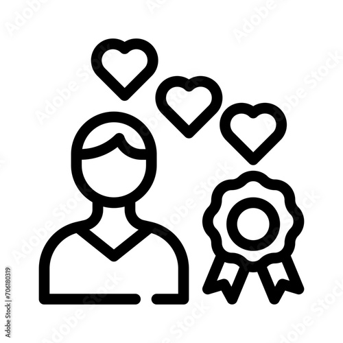 favourite line icon