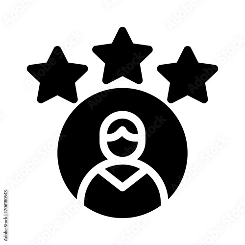 best customer experience glyph icon