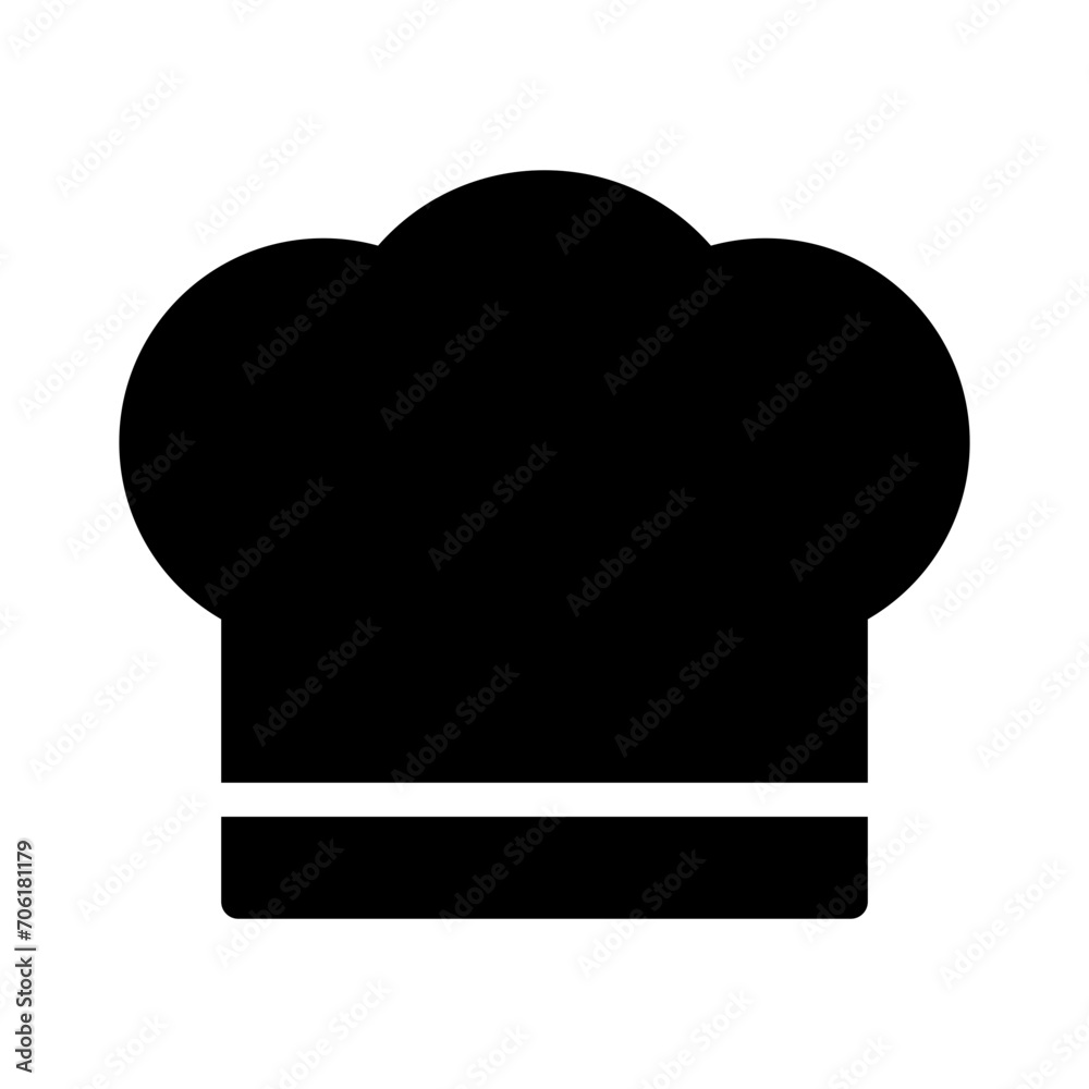 chef glyph icon chef glyph icon
