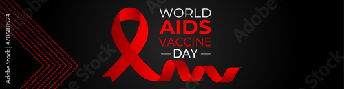 World AIDS Vaccine Day. AIDS Vaccine Concept. International World Aids Vaccine Day 18th May awareness poster design. Template for background, banner, card, poster, HBV, Vaccine. vector illustration