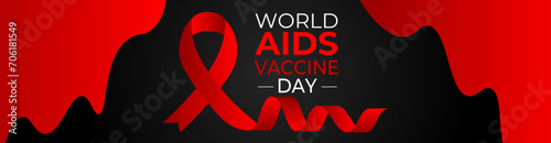 World AIDS Vaccine Day. AIDS Vaccine Concept. International World Aids Vaccine Day 18th May awareness poster design. Template for background, banner, card, poster, HBV, Vaccine. vector illustration