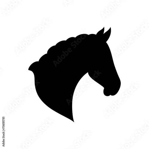 Horse head silhouette