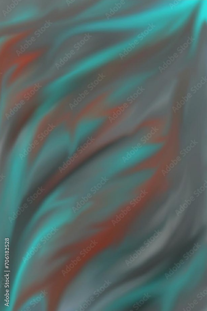 Obraz premium Abstract illustration of orange, gray, blue and green background with noise and blurry image with a flame motif, suitable for website banners, social media posts, and artistic design