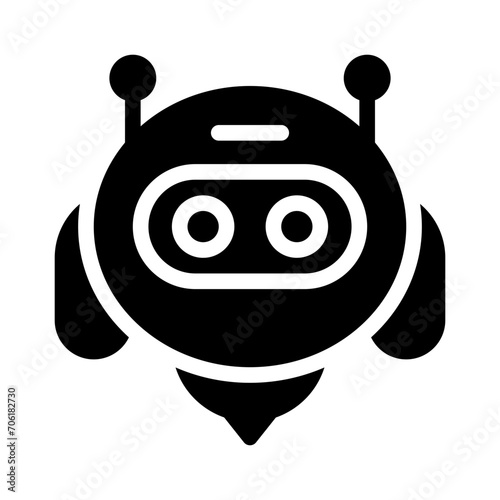 ai tutor glyph icon
