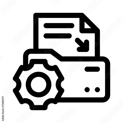 settings line icon