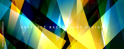 Breaking Glass Background, Kaleidoscope effect. Transparent Straight Lines. Dynamic Light Rays effect. Vector Illustration For Wallpaper, Banner, Background, Card, Book Illustration, landing page