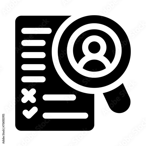 headhunting glyph icon