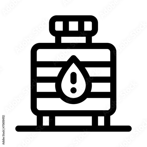 water tank line icon