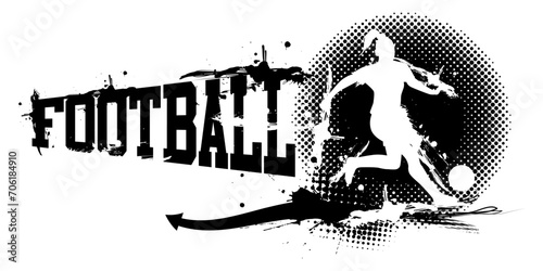 Women Football Banner Vector Illustration
