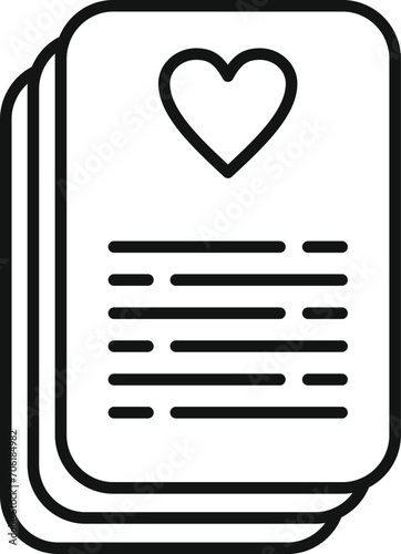 Care child documents icon outline vector. Medical help. Unit medical care