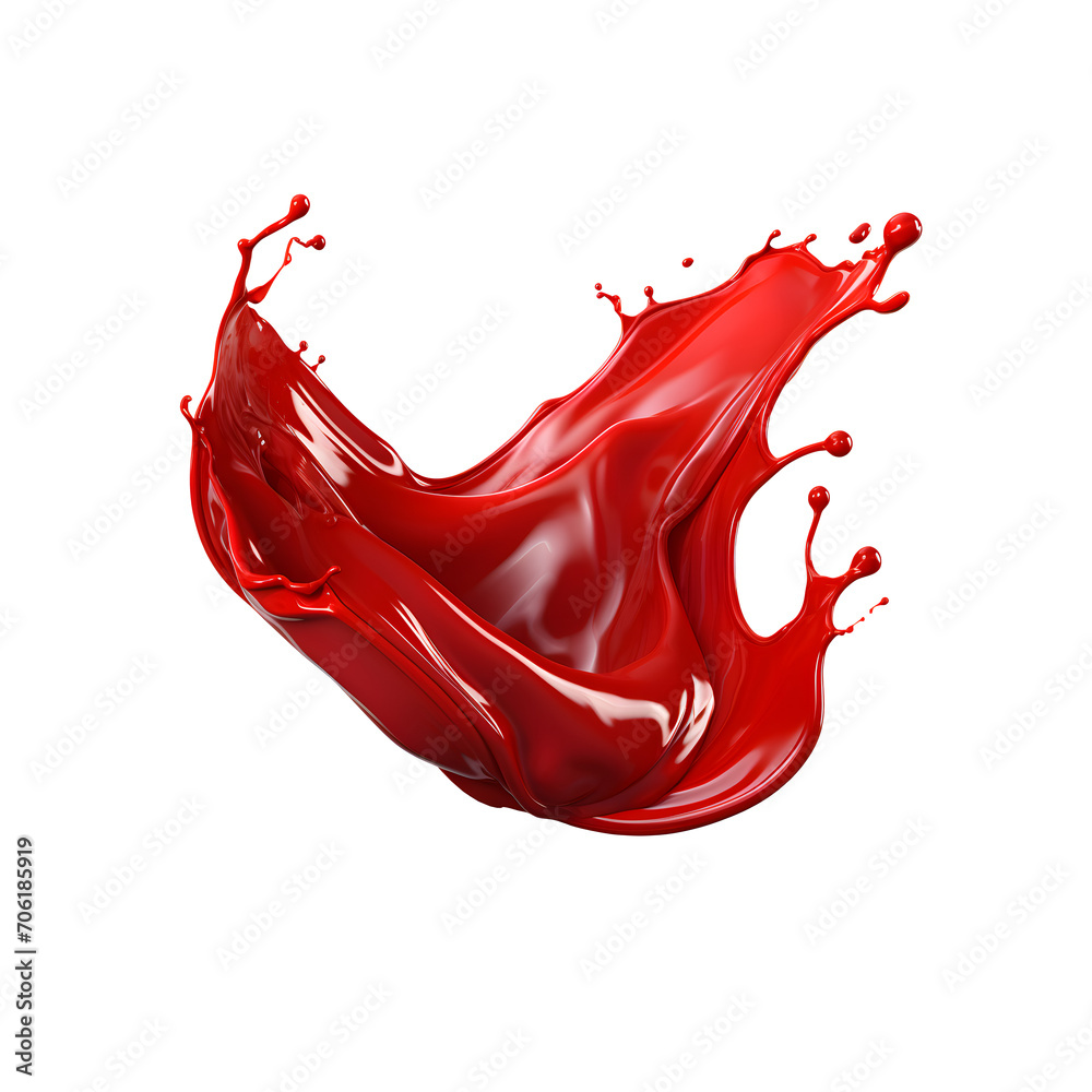 Red wave. Red splash. Wave and splash of ketchup/tomato juice. Isolated on a transparent background. Red wave. Red splash. Wave and splash of ketchup/tomato juice. Isolated on a transparent background.